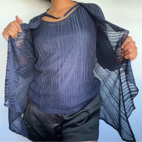 Vintage navy top set - Picture 2 of 8